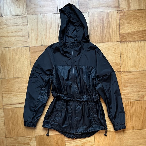 Andrew Marc Penrose Short Hooded Rain Jacket - Picture 4 of 5